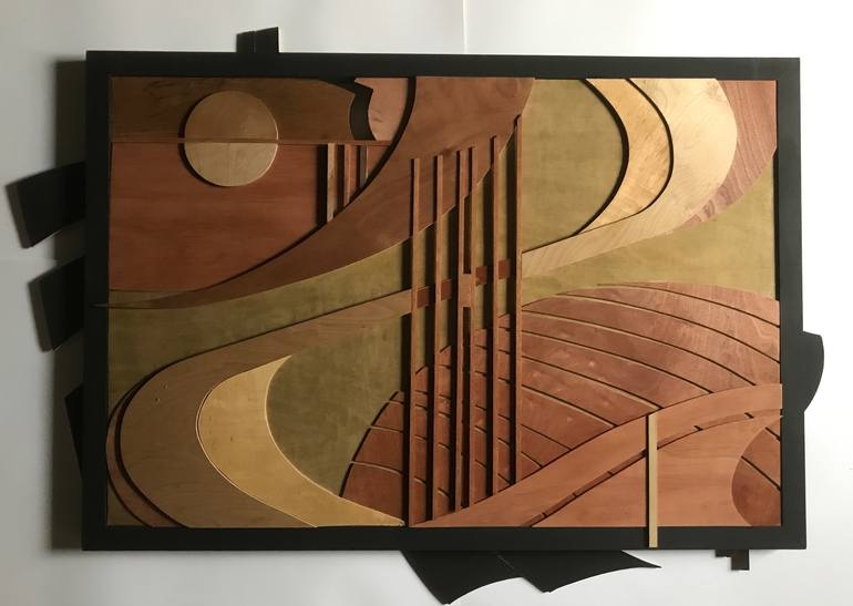 Original Abstract Landscape Sculpture by Gary Anderson