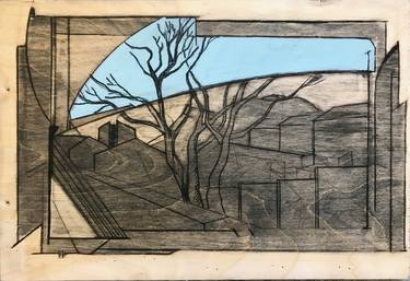 Original Illustration Landscape Drawings by Gary Anderson