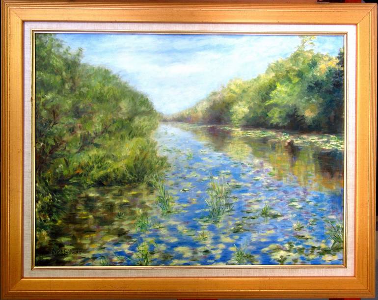 Original Impressionism Landscape Painting by Helen Sviderskis