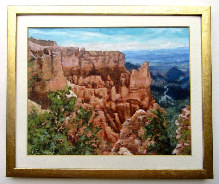 Original Impressionism Landscape Painting by Helen Sviderskis