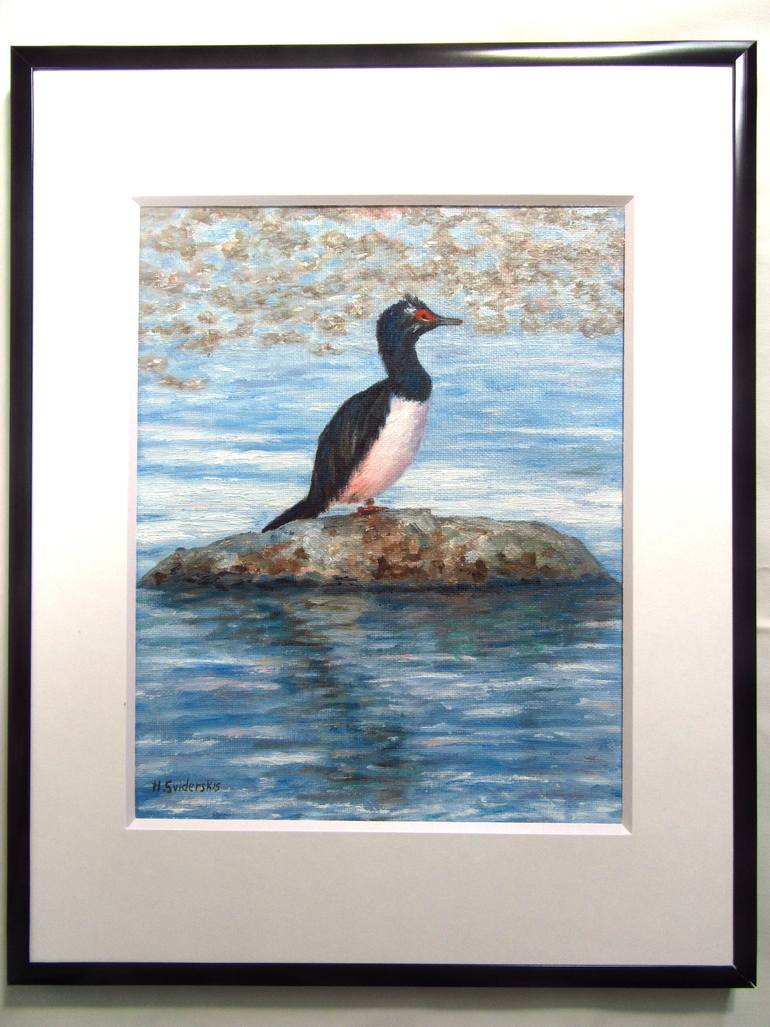 Original Illustration Animal Painting by Helen Sviderskis