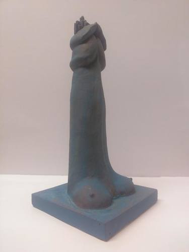 Original Erotica Art Sculpture "Civilization" by Artist "Ting Hura Liu",11.5"x4.5 thumb