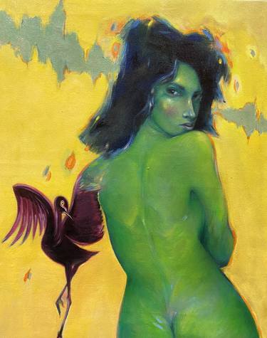Print of Impressionism Women Paintings by Gilberto Vallarino