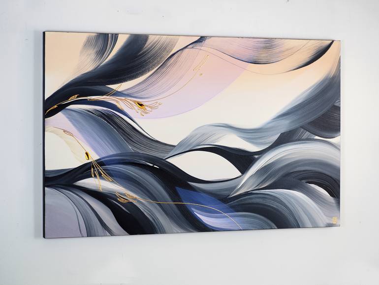 Original Abstract Expressionism Abstract Painting by Novi Lim