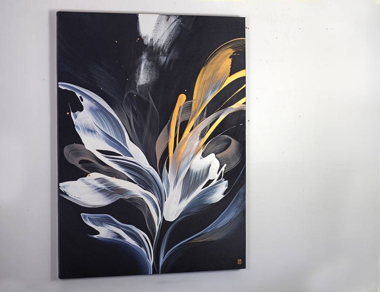 Original Abstract Expressionism Abstract Painting by Novi Lim