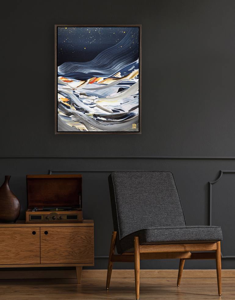 Original Abstract Expressionism Abstract Painting by Novi Lim