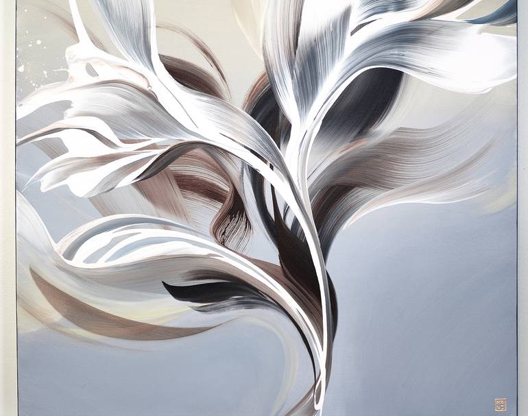 Original Abstract Expressionism Abstract Painting by Novi Lim