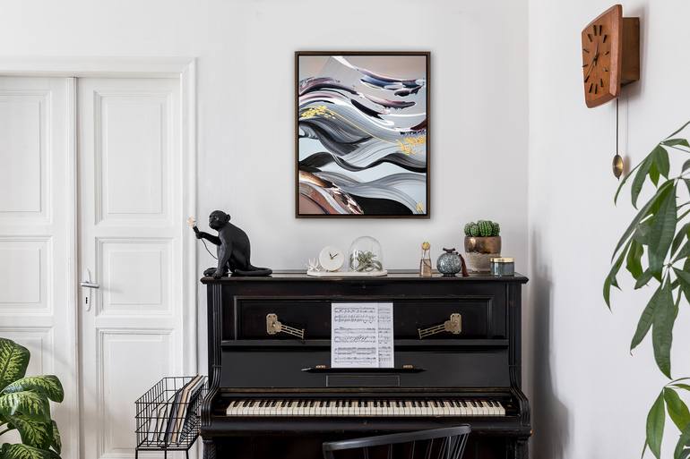 Original Abstract Expressionism Abstract Painting by Novi Lim