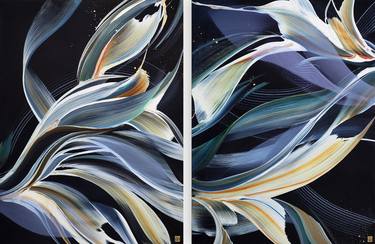 Original Abstract Expressionism Abstract Paintings by Novi Lim