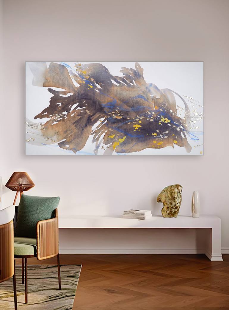 Original Abstract Expressionism Abstract Painting by Novi Lim
