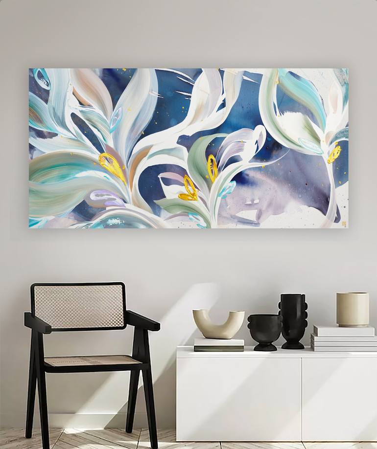 Original Abstract Expressionism Abstract Painting by Novi Lim