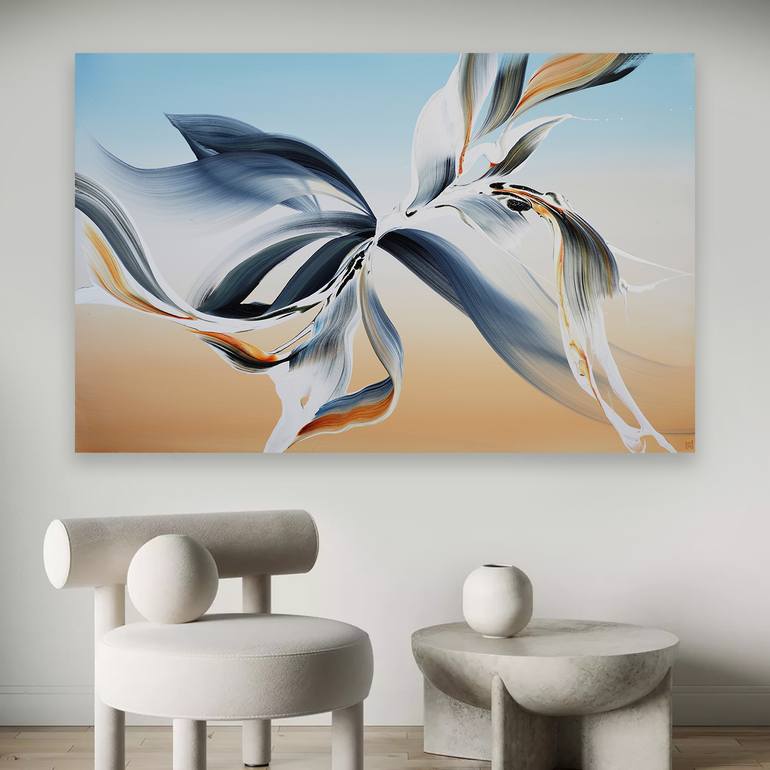 Original Abstract Expressionism Abstract Painting by Novi Lim