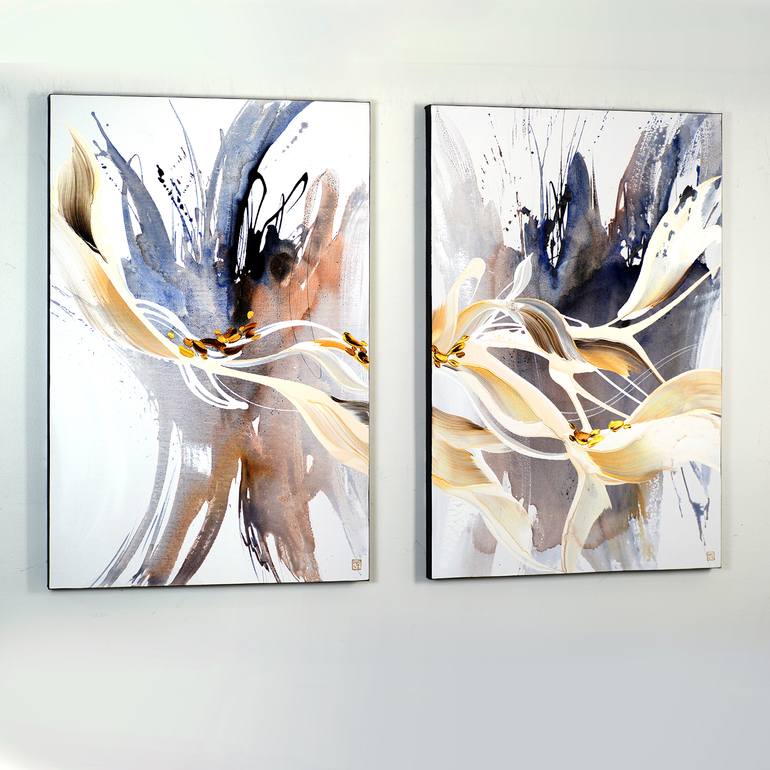 Original Abstract Expressionism Abstract Painting by Novi Lim
