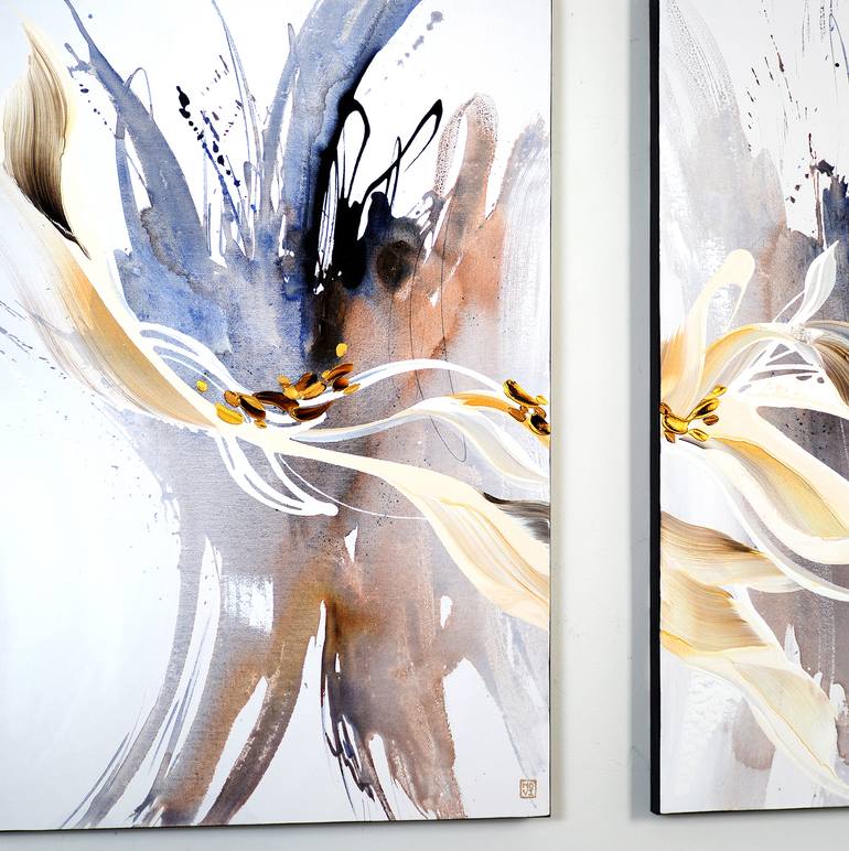 Original Abstract Expressionism Abstract Painting by Novi Lim