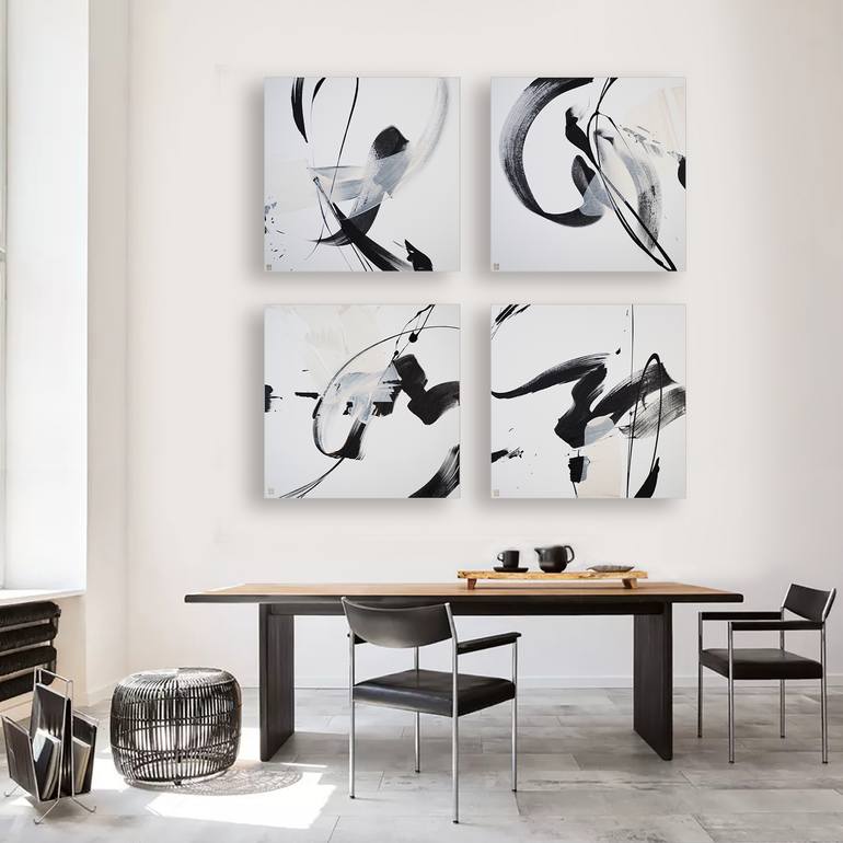 Original Abstract Expressionism Abstract Painting by Novi Lim