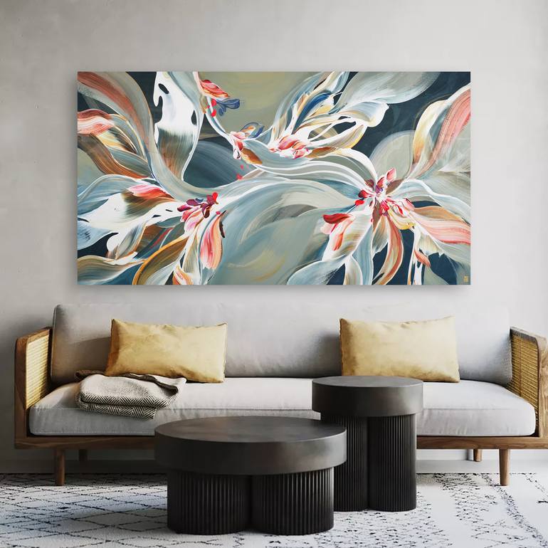 Original Abstract Expressionism Abstract Painting by Novi Lim