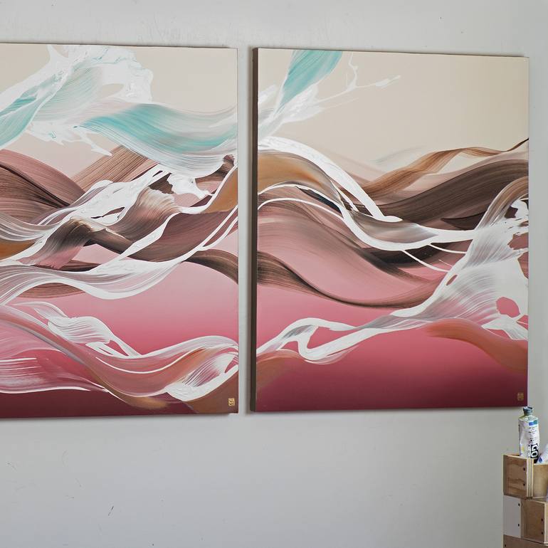 Original Abstract Expressionism Abstract Painting by Novi Lim