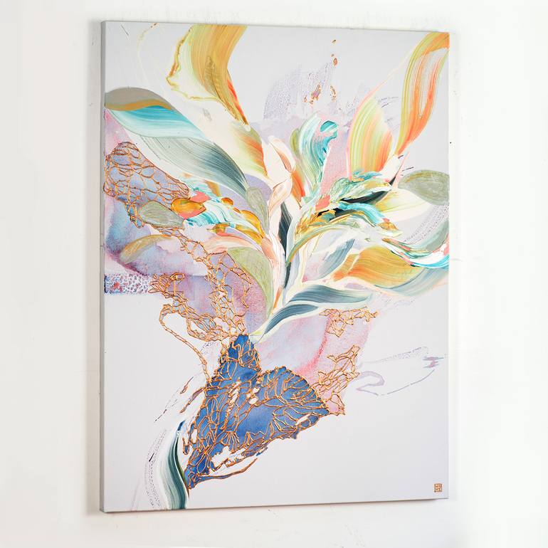 Original Abstract Expressionism Abstract Painting by Novi Lim