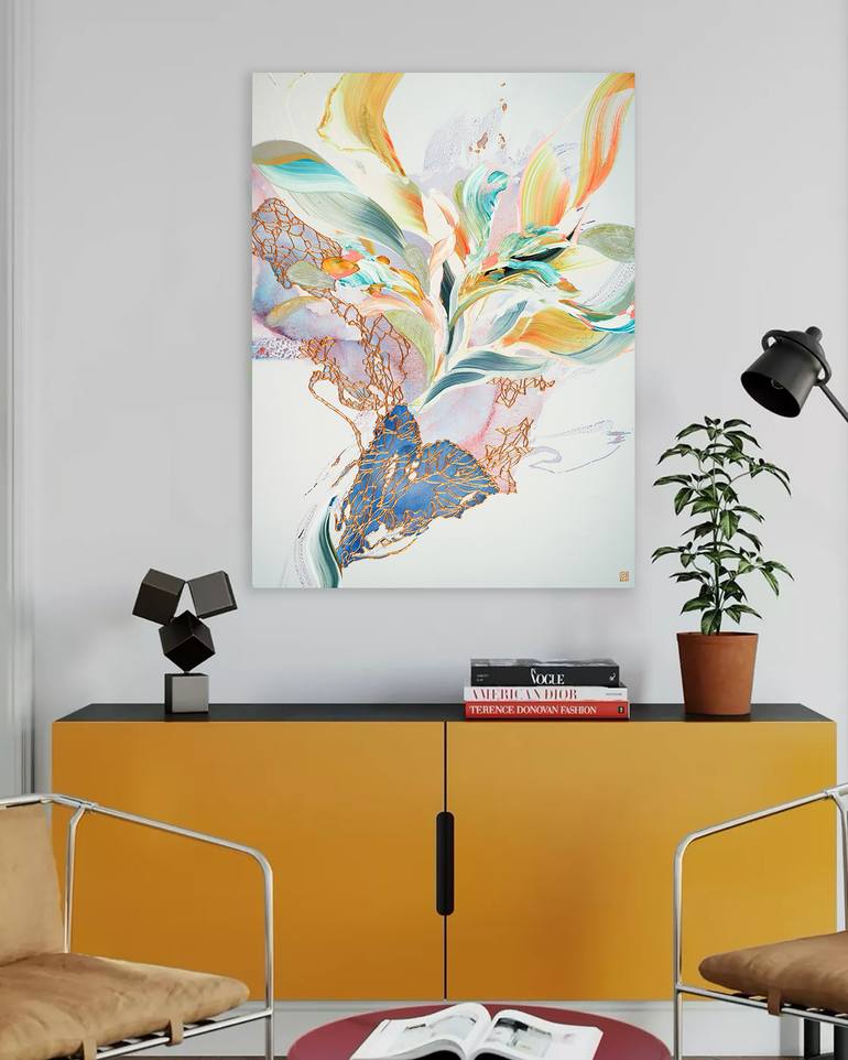 Original Abstract Expressionism Abstract Painting by Novi Lim