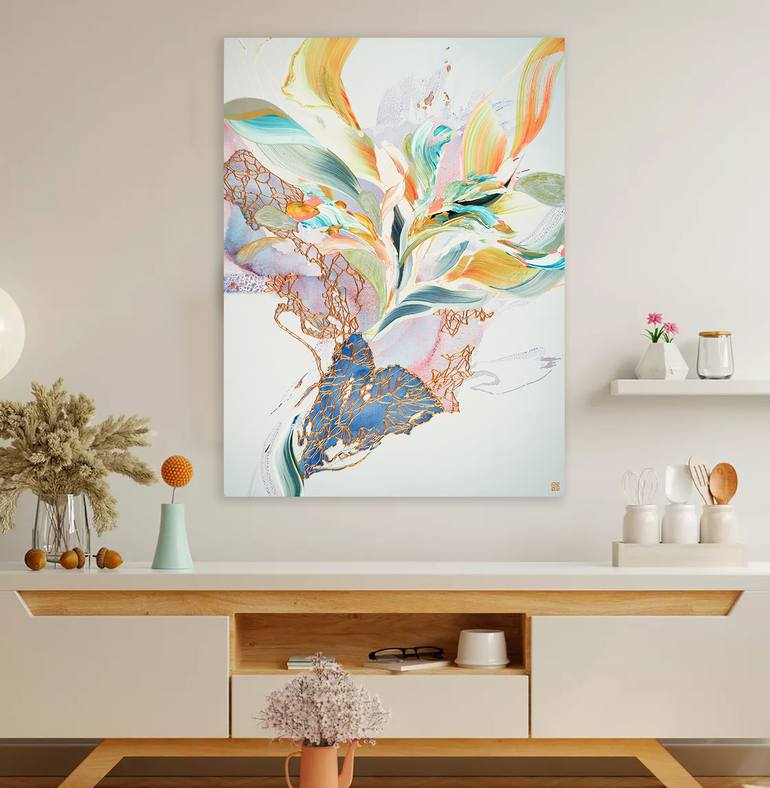 Original Abstract Expressionism Abstract Painting by Novi Lim