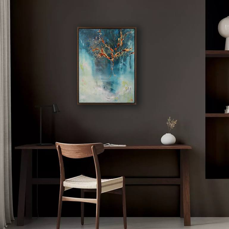 Original Abstract Expressionism Abstract Painting by Novi Lim