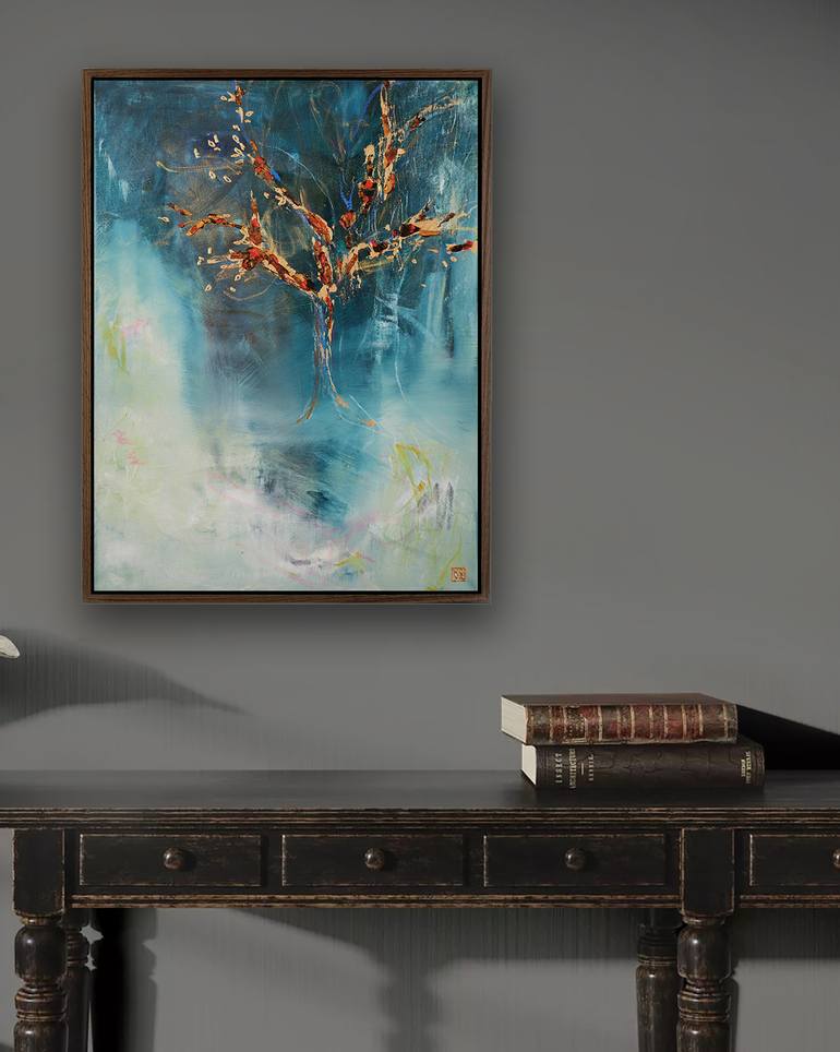 Original Abstract Expressionism Abstract Painting by Novi Lim