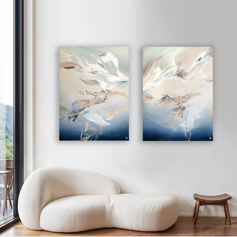 Original Abstract Expressionism Abstract Painting by Novi Lim