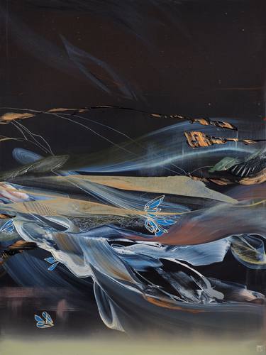 Original Abstract Expressionism Abstract Painting by Novi Lim