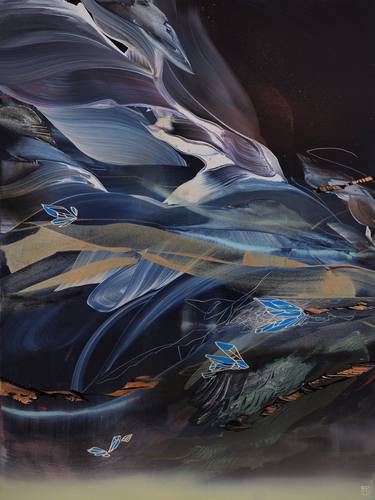 Original Abstract Expressionism Abstract Painting by Novi Lim