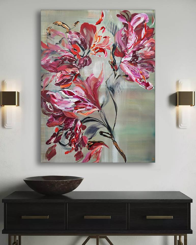 Original Abstract Expressionism Abstract Painting by Novi Lim