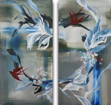 Original Abstract Expressionism Abstract Paintings by Novi Lim