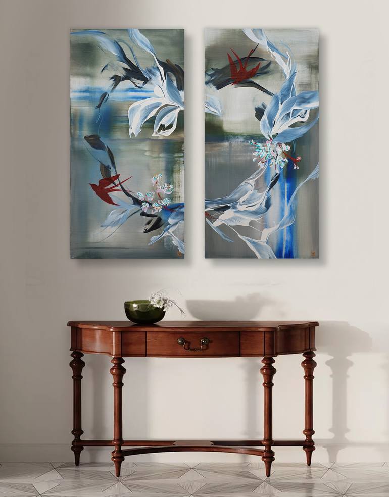 Original Abstract Expressionism Abstract Painting by Novi Lim