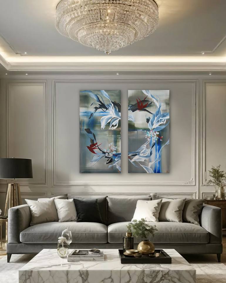 Original Abstract Expressionism Abstract Painting by Novi Lim