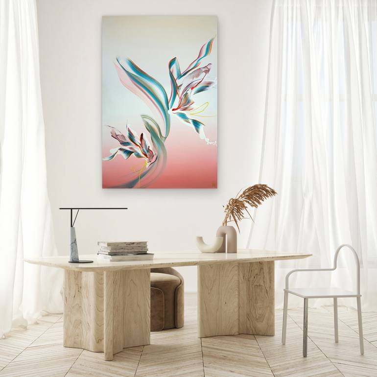 Original Abstract Expressionism Abstract Painting by Novi Lim