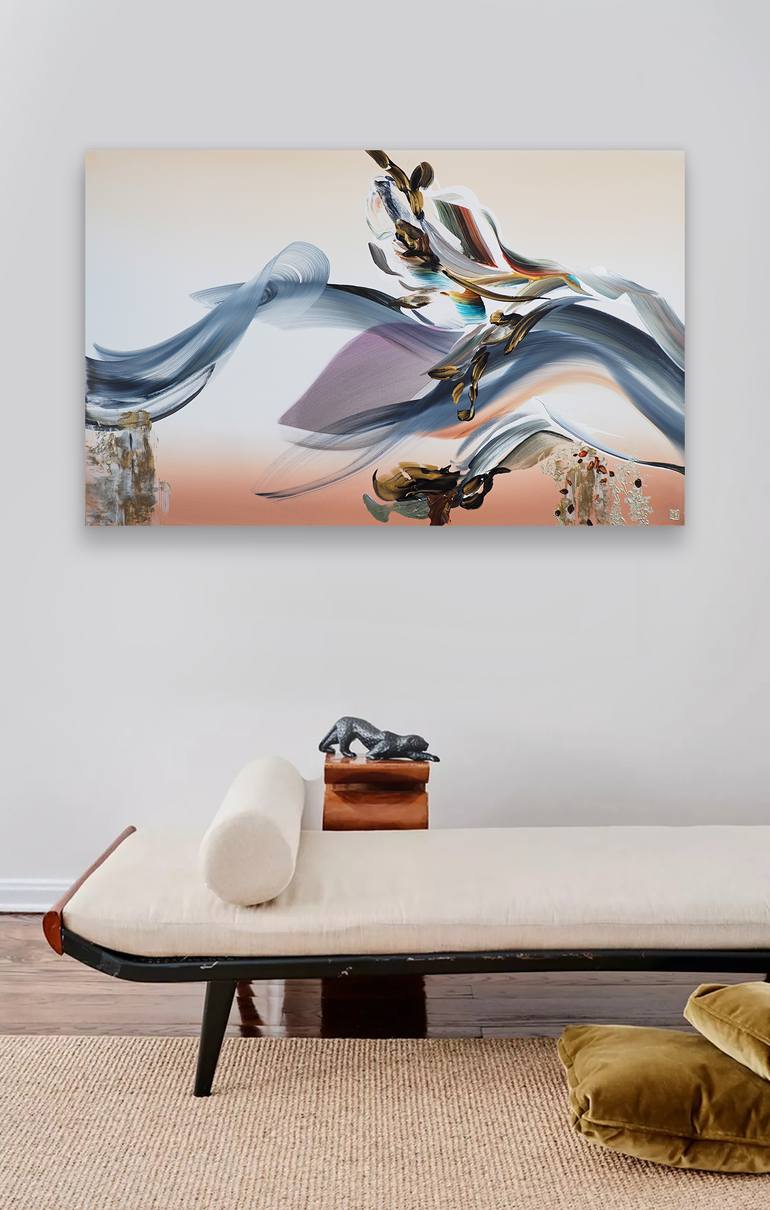Original Abstract Expressionism Abstract Painting by Novi Lim