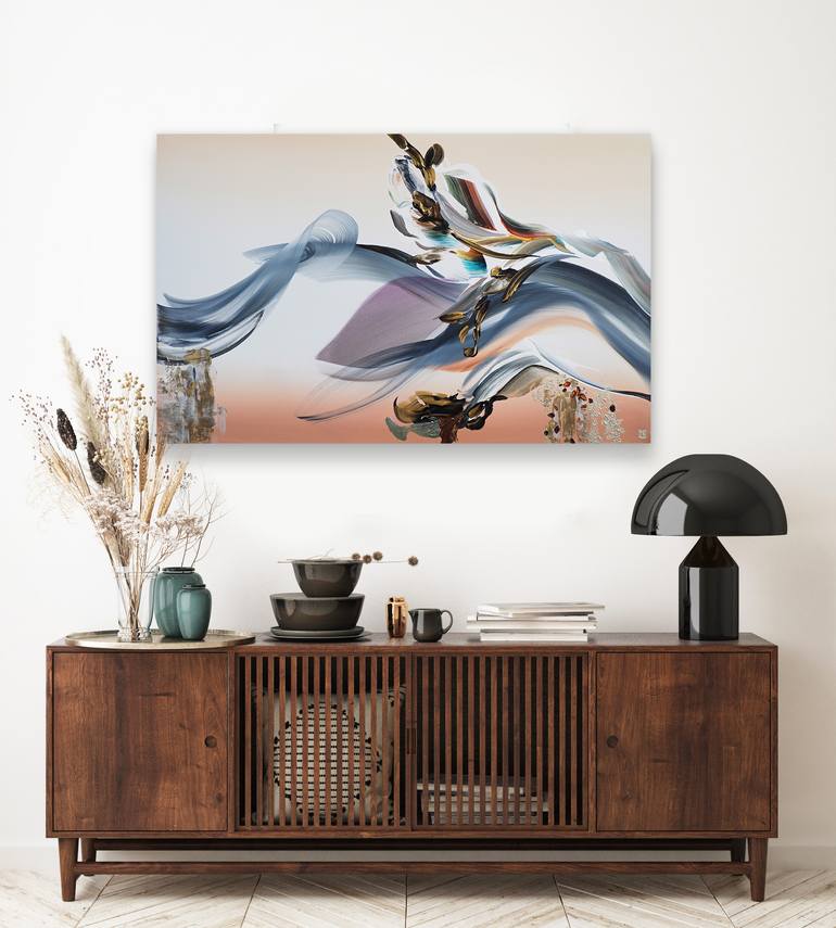 Original Abstract Expressionism Abstract Painting by Novi Lim