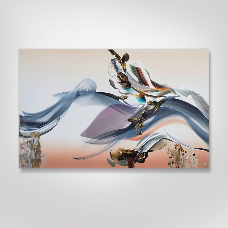 Original Abstract Expressionism Abstract Painting by Novi Lim