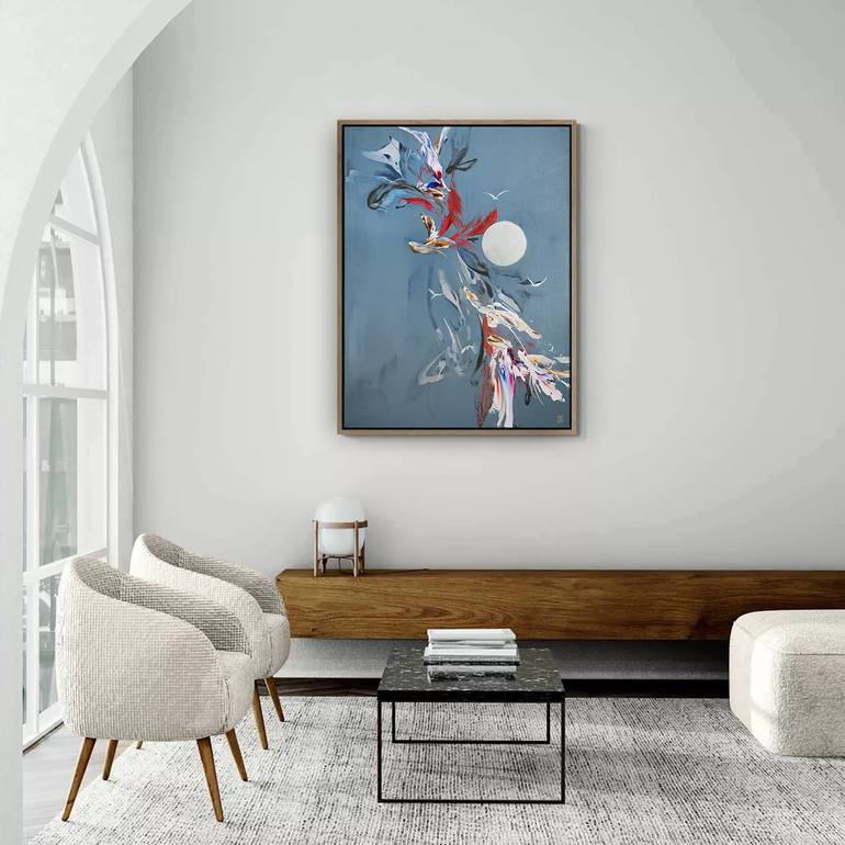 Original Abstract Expressionism Abstract Painting by Novi Lim