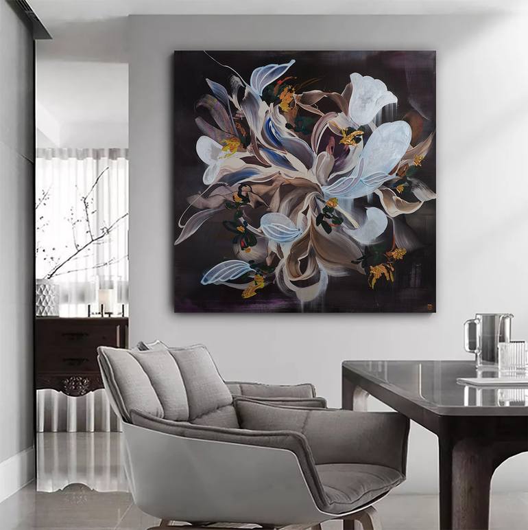 Original Abstract Expressionism Abstract Painting by Novi Lim