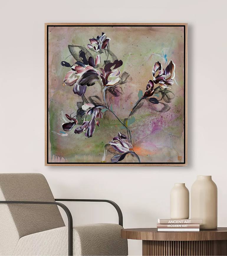 Original Abstract Expressionism Abstract Painting by Novi Lim