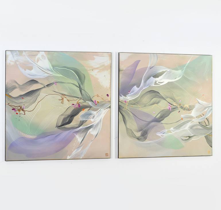 Original Abstract Expressionism Abstract Painting by Novi Lim