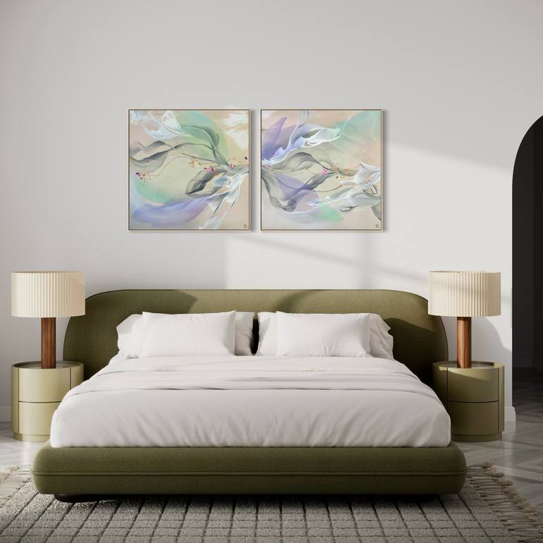 Original Abstract Expressionism Abstract Painting by Novi Lim