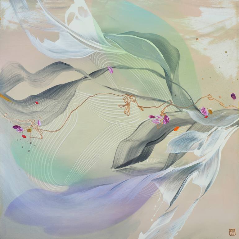 Original Abstract Expressionism Abstract Painting by Novi Lim
