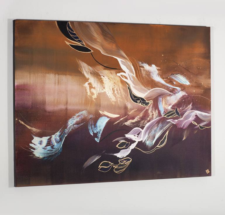 Original Abstract Expressionism Abstract Painting by Novi Lim