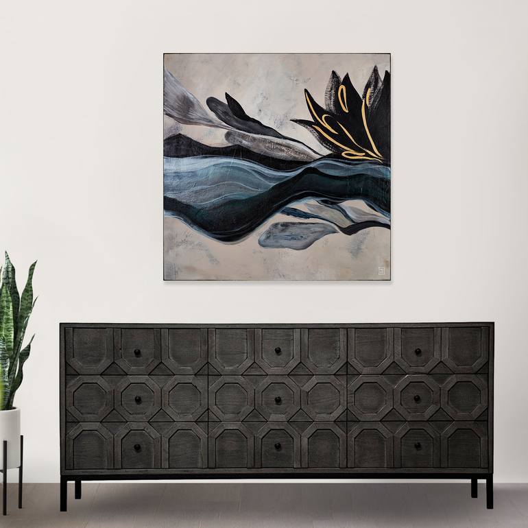 Original Abstract Expressionism Abstract Painting by Novi Lim