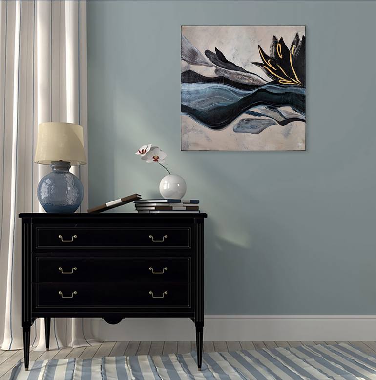 Original Abstract Expressionism Abstract Painting by Novi Lim