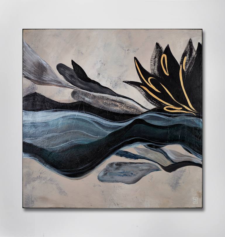 Original Abstract Expressionism Abstract Painting by Novi Lim