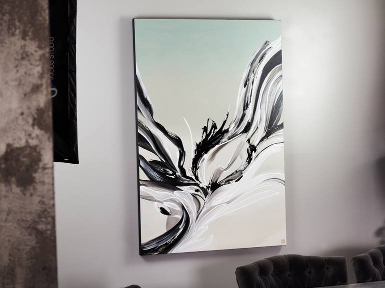 Original Abstract Expressionism Abstract Painting by Novi Lim