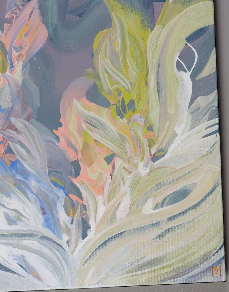 Original Abstract Expressionism Abstract Painting by Novi Lim