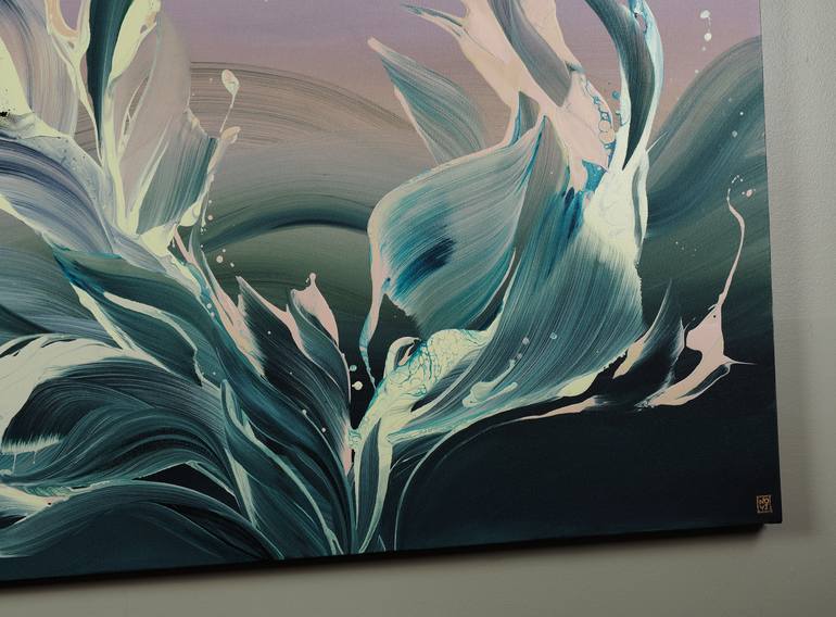 Original Abstract Expressionism Abstract Painting by Novi Lim